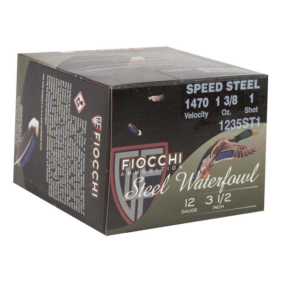 Fiocchi 12 GA 3 1/2 1470fps 1 3/8oz #1 (Steel) (1235ST1)