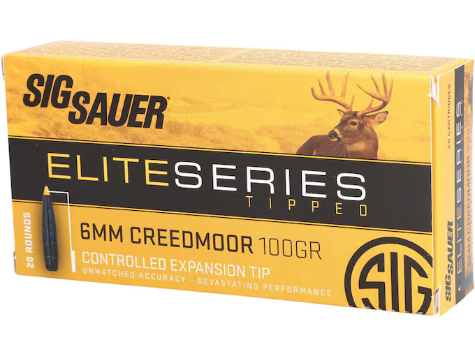 Sig Sauer 6MM Creedmoor 100gr Elite Hunter Tip (E6MMCTH2-20)