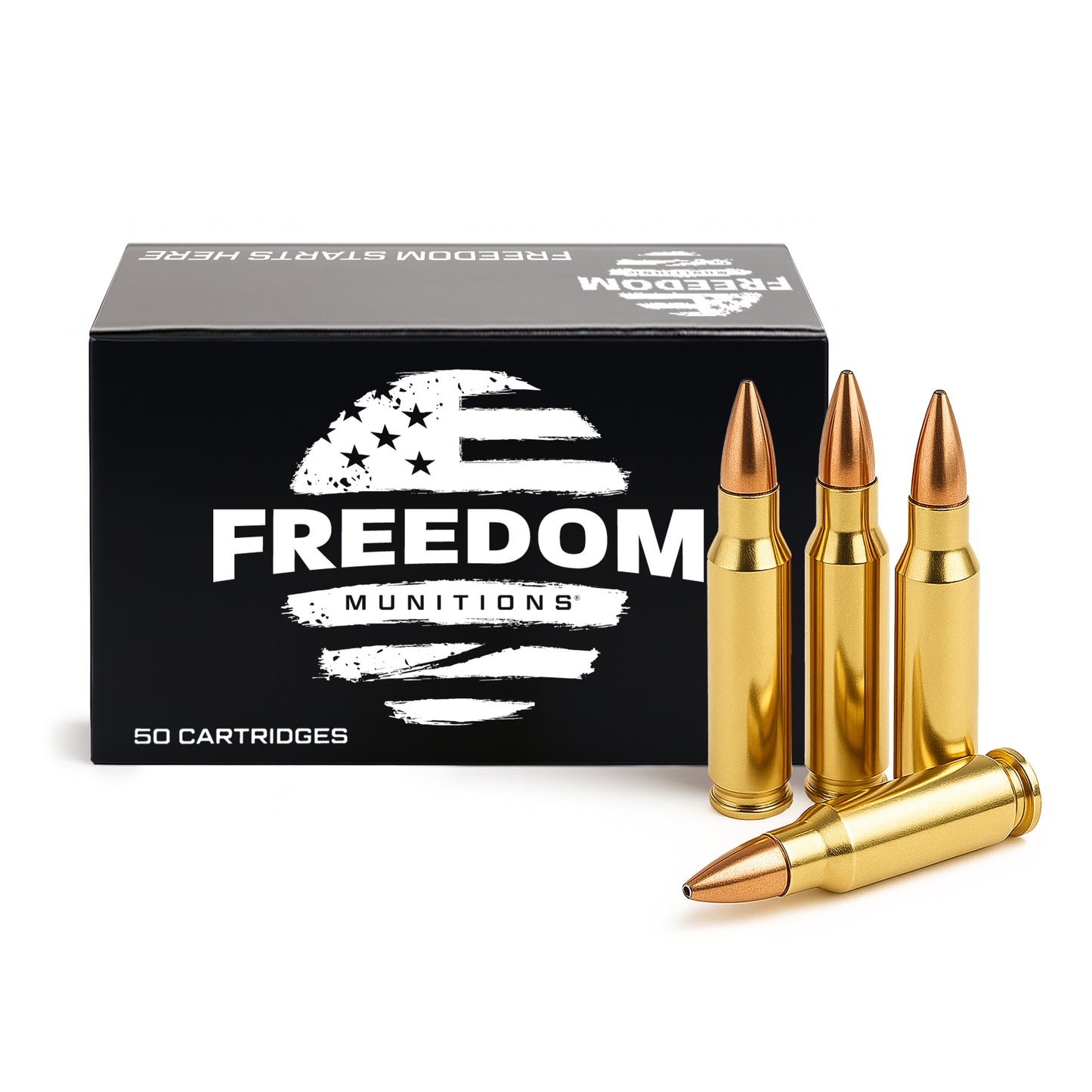 Freedom 223 Ammo - 69 GR Hollow Point Boat Tail (HPBT) Match Ammo, New