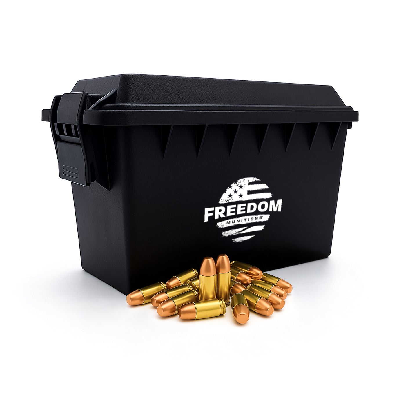 Bulk Freedom Munitions 380 Auto Ammo- 100 Gr RNFP, 500 rounds, Remanufactured