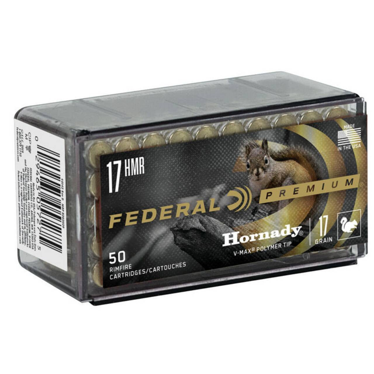 Federal Varmint & Predator Hornady V-Max 17 HMR 17 Gr