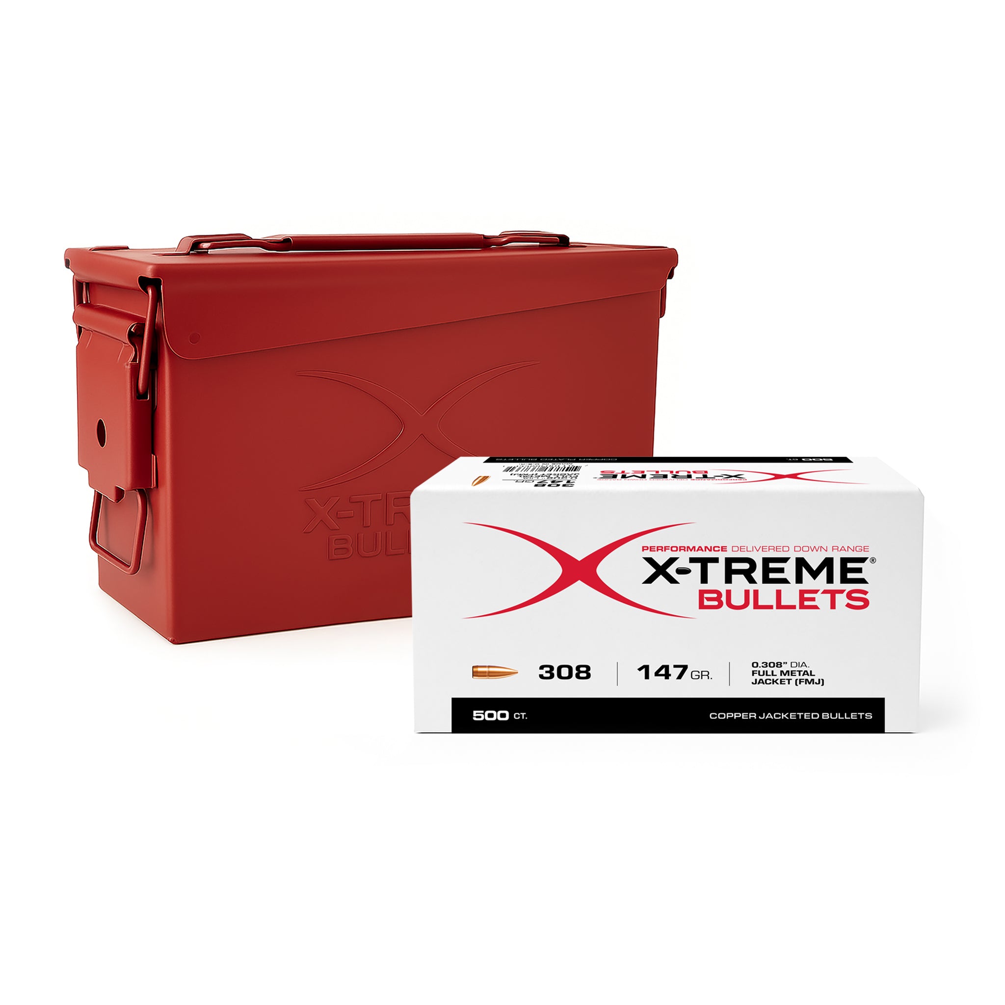 X-Treme 308 (.308) 147 Gr FMJ Bullet, Bundle (not ammo) – Freedom