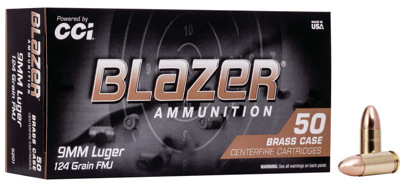 CCI Blazer 9mm 124gr FMJ (5201)