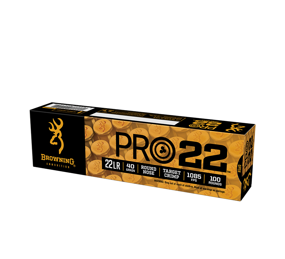 Browning Pro22 22LR 40 gr LRN 100 Rounds (B194122101)