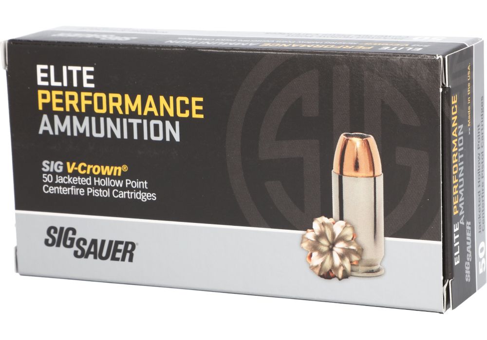 SIG Sauer 40sw Elite Defense Vcrown 165gr JHP (E40SW1-50)