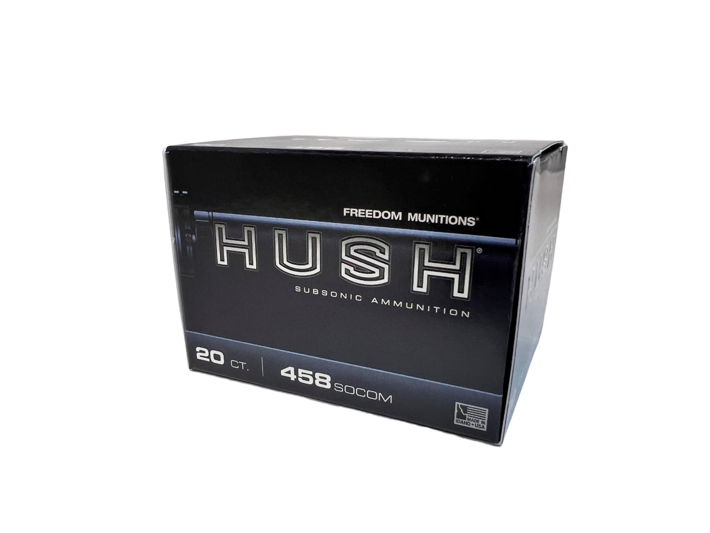 Freedom HUSH Subsonic 458 SOCOM Ammo- 450 gr Round Nose Flat Point (RNFP) New