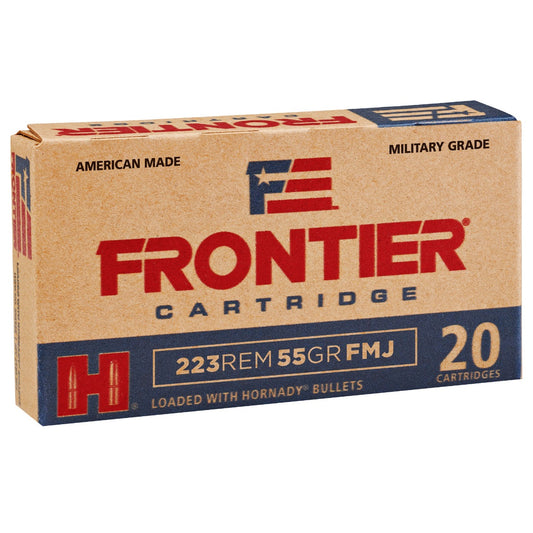 Frontier Cartridge by Hornady 223 Rem 55 gr Full Metal Jacket (FMJ) (FR100)