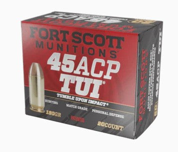 Fort Scott Munitions 45 ACP 180gr TUI (FS45MM180_TBU)