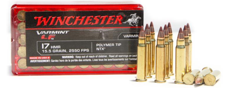 Winchester Varmint 17 HMR 15.5 Gr NTX "lead-free" 50 Rounds (S17HMR1LF)