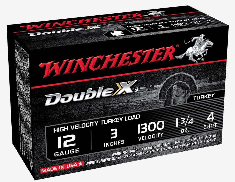 Winchester Double X 12 GA 3in 1-3/4oz #4 Shot 10 Rounds (STH1234)