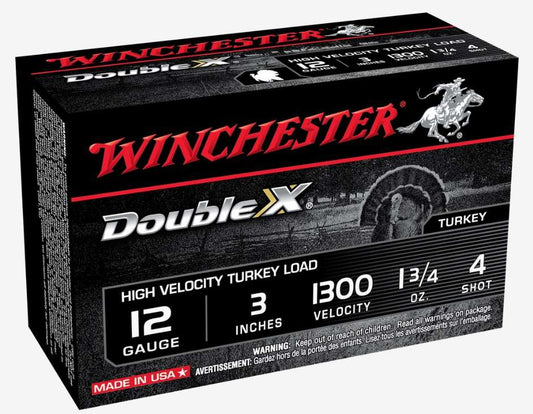 Winchester Double X 12 GA 3in 1-3/4oz #4 Shot 10 Rounds (STH1234)