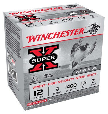 Winchester Super- X Xpert High Velocity 12 Gauge 3" 1 1/4 Oz #3 Shot (WEX123H3)