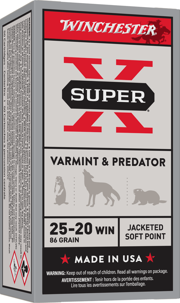 WINCHESTER AMMUNITION SUPER-X 86 GR SOFT POINT .25-20 WIN (X25202)