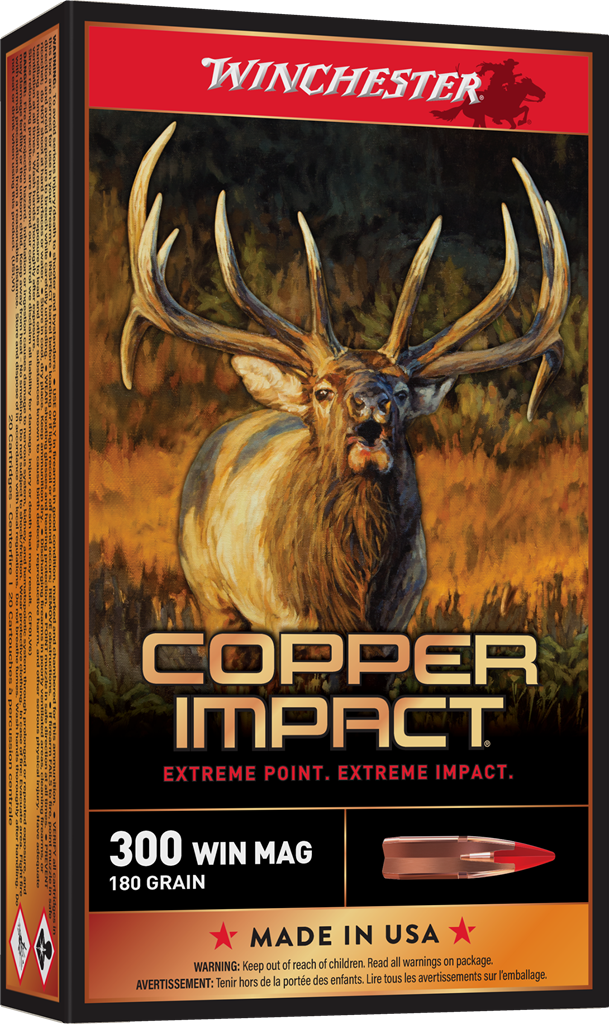 Winchester Copper Impact .300 Win Mag 180 gr Extreme Point Ammo (X300CLF2)