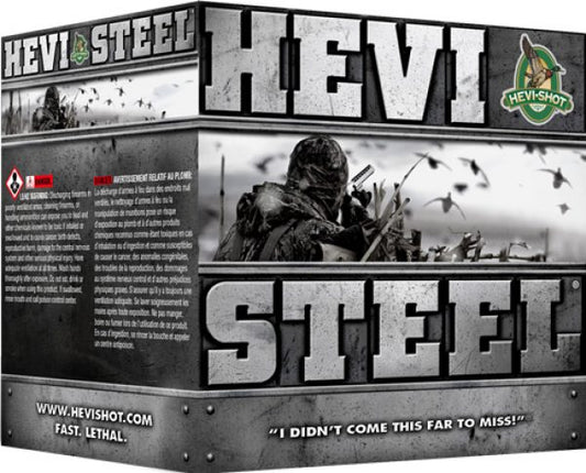 Hevi Steel 12 GA 2 3/4" 1 1/8oz 2 Shot 25ct (HS61222)