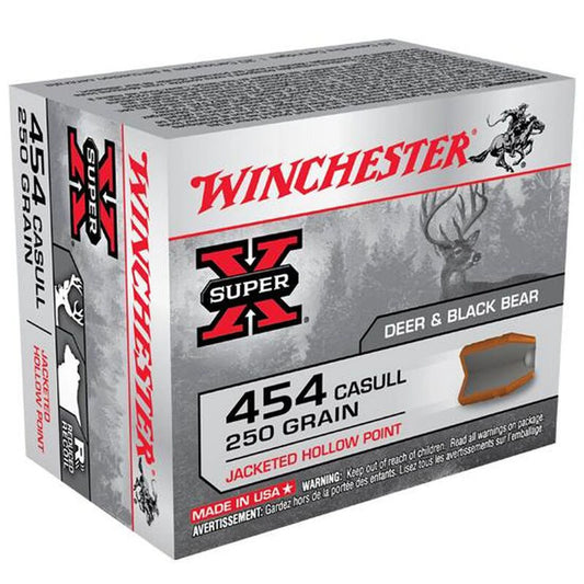 Winchester SuperX 454 CASULL 250 GR. JHP 20 RDS (X454C3)