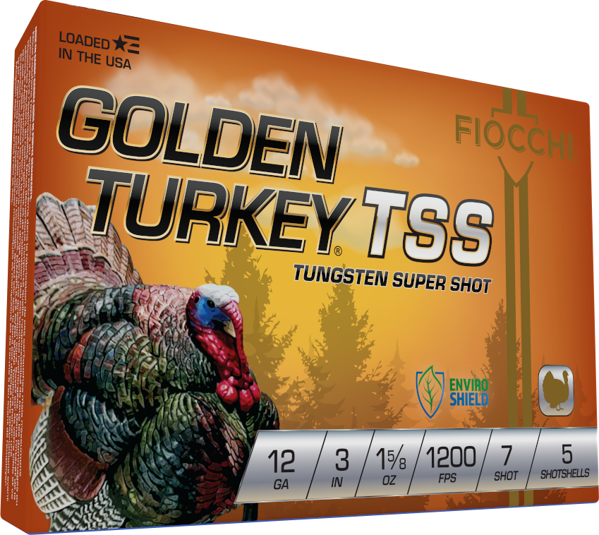 Fiocchi Golden Turkey TSS 12 Ga 3" 1-5/8 oz #7 Shot 5 Rounds (123TSS7)