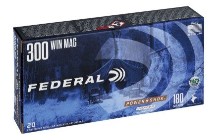 Federal 300 Win Mag 180gr Copper HP (300W180LFA)