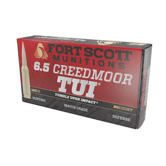 Fort Scott Munitions 6.5 Creedmoor 123gr TUI (FS65CM123_TBU)