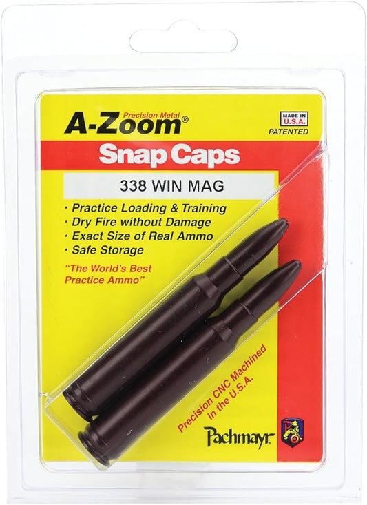 A-Zoom Snap Caps .338 Win Mag Red