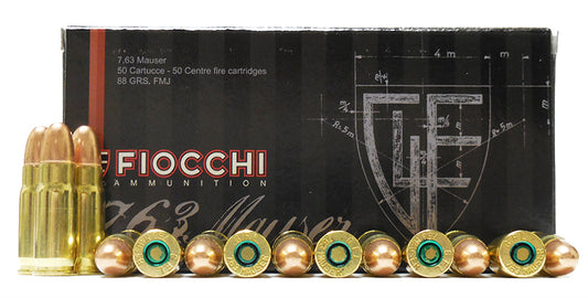 Fiocchi 7.63 Mauser 88 GR. FMJ 50 RDS (763A)