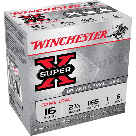 Winchester SuperX 16 GA 2 3/4 1165fps 1oz #6 (XU166A)