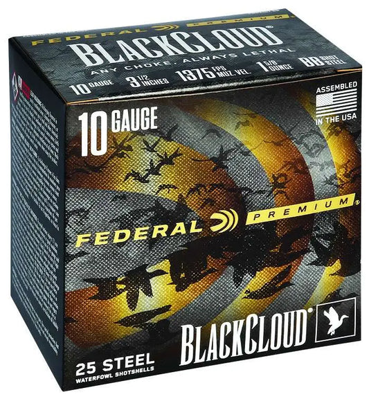 Federal 10 Gauge Black Cloud FS Steel 25 Rounds (PWBX107BB)