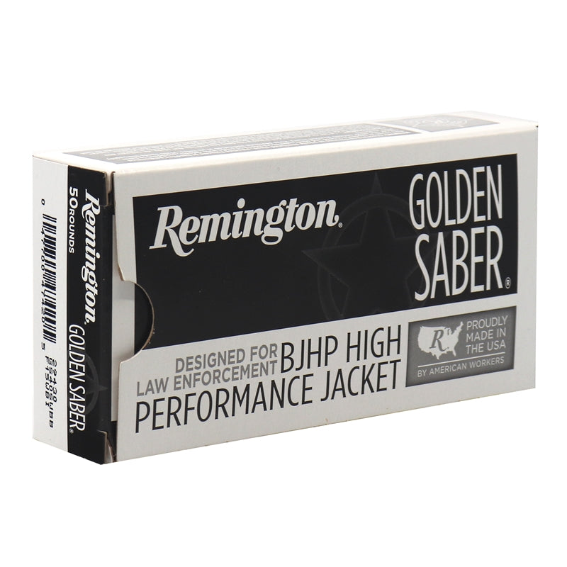 Remington Golden Saber 45 ACP 185gr Brass Jacketed Hollow Point (JHP) 20ct (GSB45APAB)
