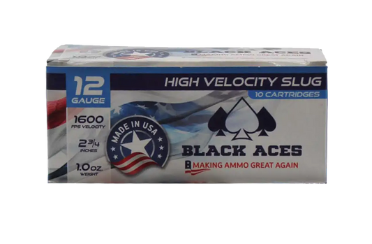 Black Aces Tactical 12 ga 2 3/4", 1oz Slug (BAT-SLUG-1600) 10ct