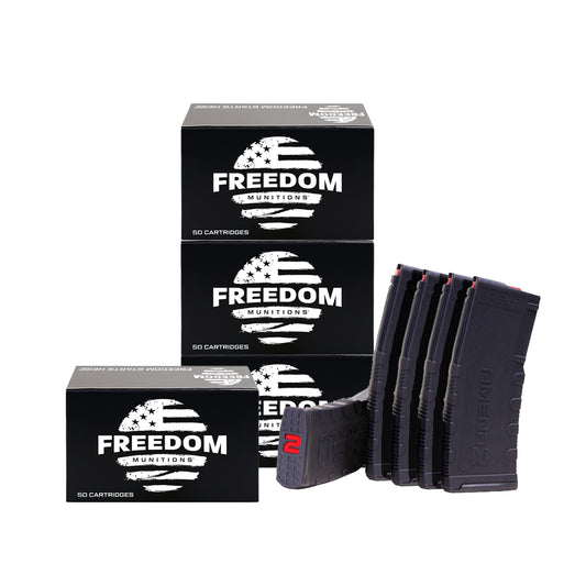 Freedom Munitions 223 Ammo + AR15 Mag Bundle