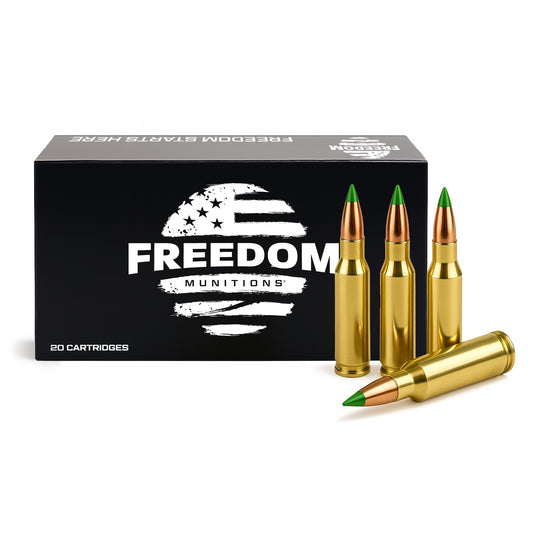 Freedom Munitions 90 Grain 243 Win Tipped GameKing Ammo, 20 rounds, New