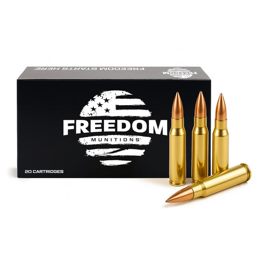 Freedom Munitions 175 Gr 300 Win Mag Hollow Point Boat Tail (HPBT) Ammo, 20 rounds, New