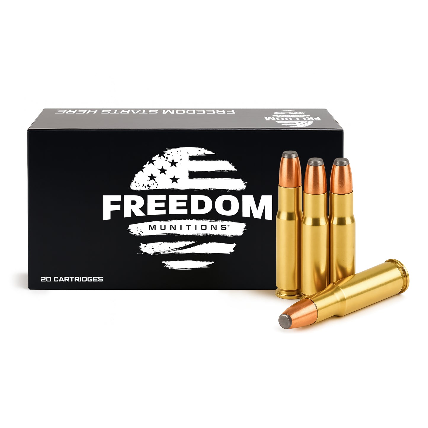 Freedom Munitions 170 Gr 30-30 Winchester Flat Point (FP) Ammo, 20 rounds, New