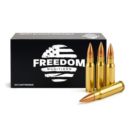 Freedom Munitions 147 Gr 308 Winchester Full Metal Jacket (FMJ) Ammo, 20 rounds, New