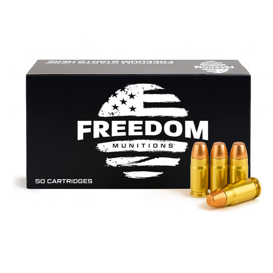 Freedom Munitions 125 Gr 357 Sig Flat Point (FP) Ammo, 50 rounds, New