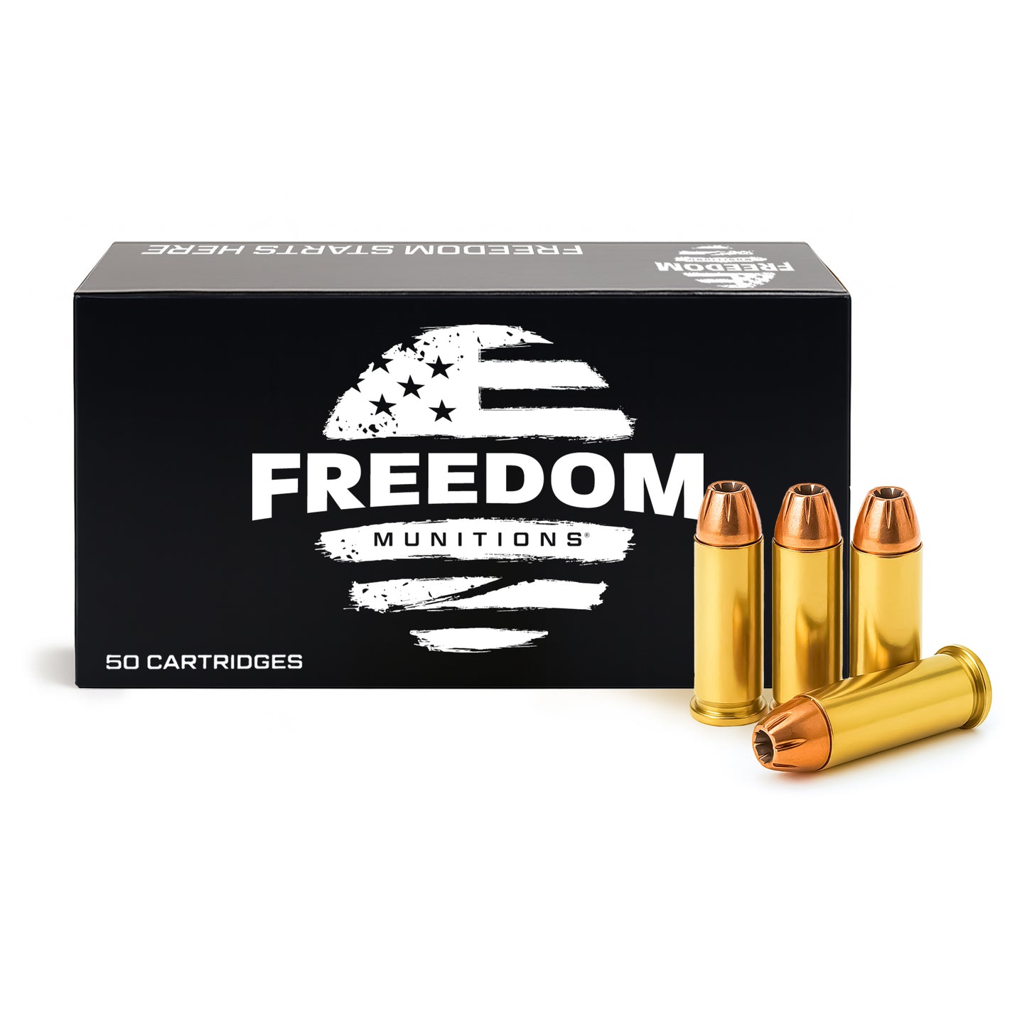 Freedom Munitions 357 Magnum Ammo- 125 Gr XTP, 50 rounds, New