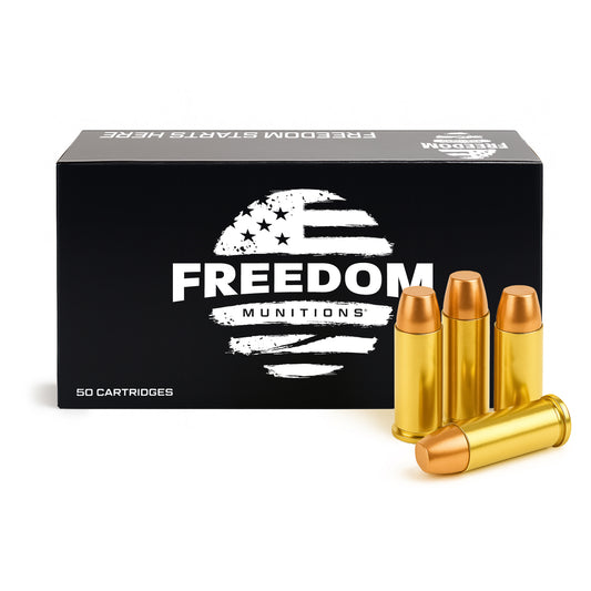 Freedom Munitions 41 Remington Magnum Ammo- 210 Gr Flat Point (FP), 50 rounds, New