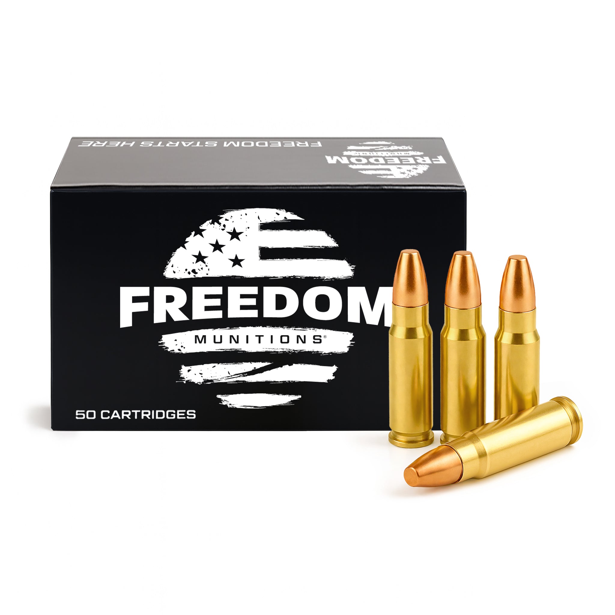 Freedom Munitions 7.62x39 125 Gr Semi Spitzer New 50 CT