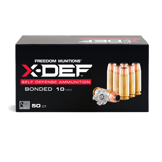 Freedom Munitions X-DEF Defense 200 Gr 10mm Hollow Point (HP) Ammo, 50 rounds, New