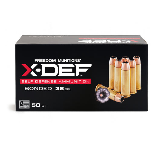 Freedom Munitions X-DEF Defense 38 Special Ammo- 158 Gr Hollow Point (HP), 50 rounds, New
