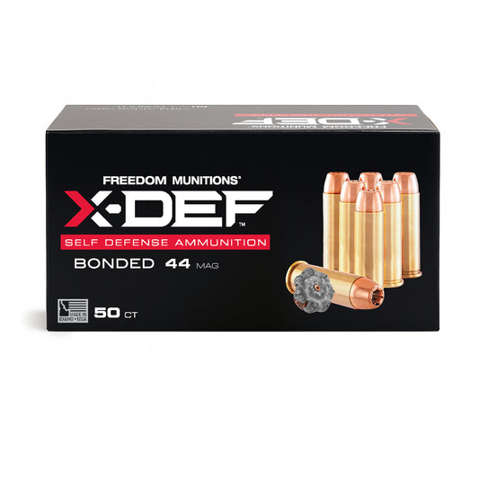 Freedom Munitions X-DEF Defense 240 Gr 44 Magnum Hollow Point (HP) Ammo, 50 rounds, New