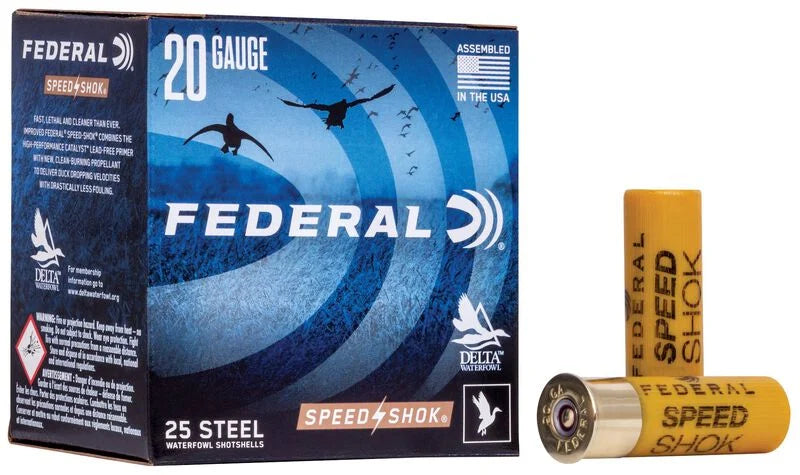 FEDERAL SPEED SHOK 20GA #6 SHOT STEEL (WF2086)
