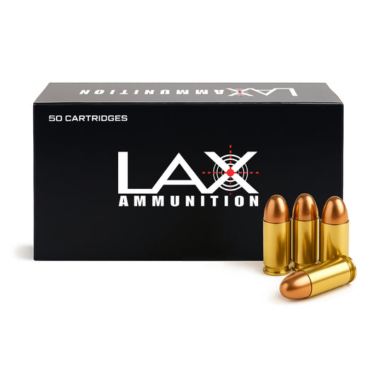LAX Ammunition 230 Gr 45 ACP Round Nose (RN) Ammo, Small Primer, 50 rounds, Remanufactured