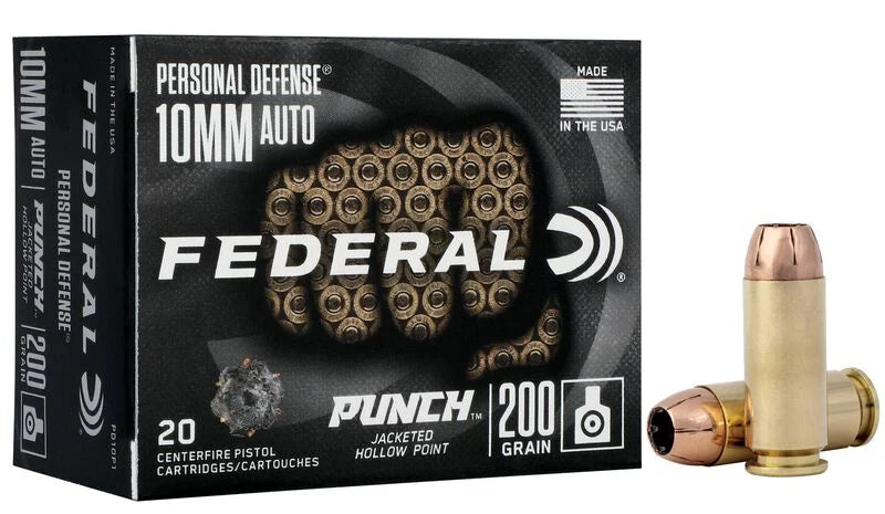 Federal Personal Defense Punch, 10mm Auto, 200 Gr, JHP (PD10P1)