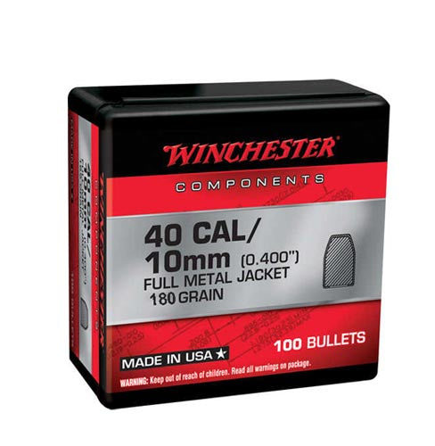 Winchester 40/10mm 180 gr FMJ Truncated Cone Bullet (not ammo)