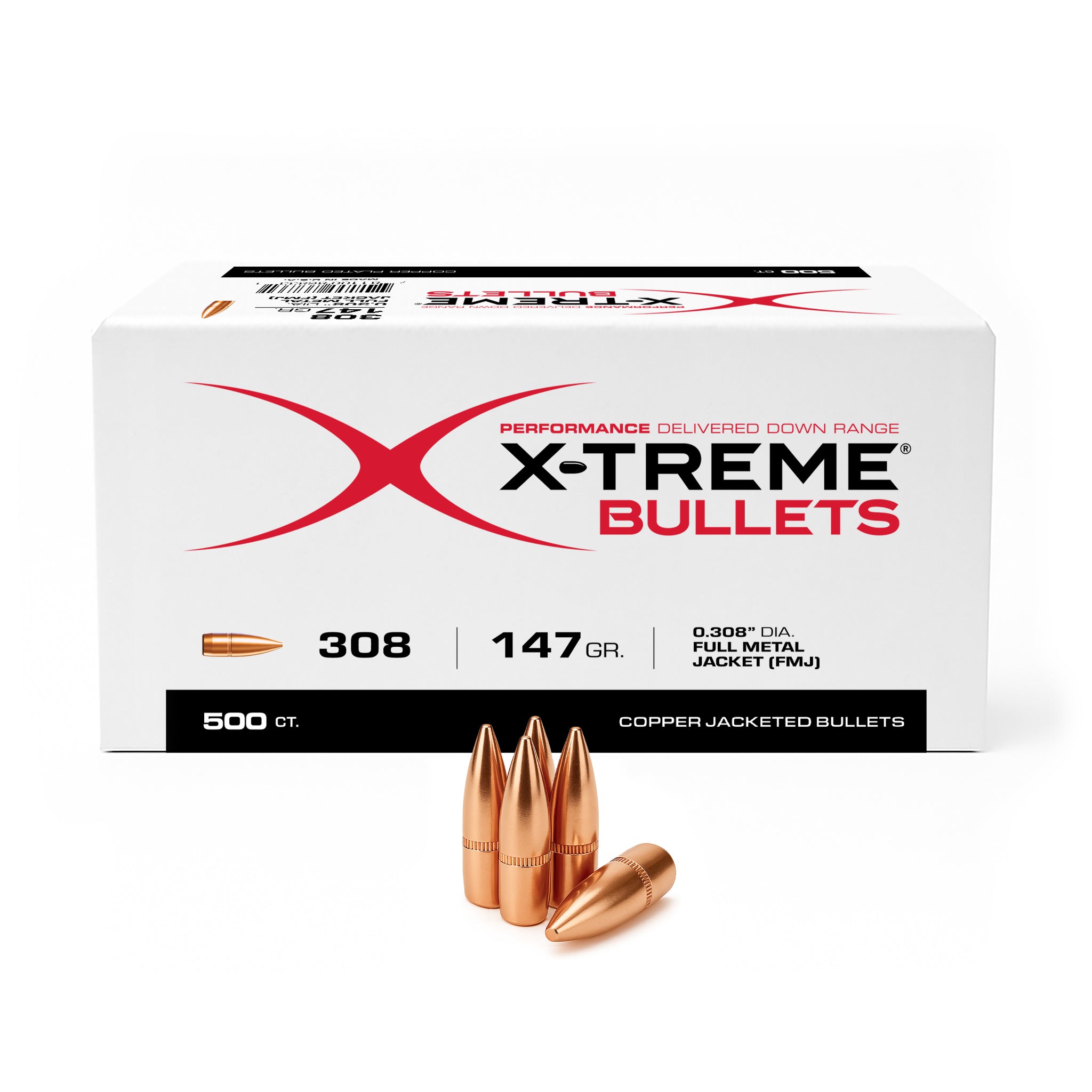 【R&B】Forte X-Treme 308 (.308) 147 Gr FMJ Bullet (not ammo) – Freedom