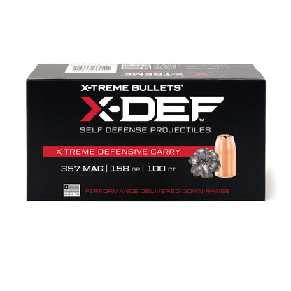 357 158gr HP X-Def Quantity of 100 Diameter: .357