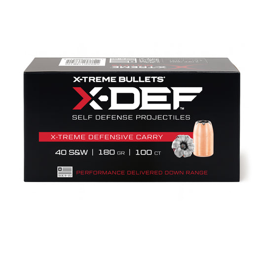 40 180gr HP X-Def Quantity of 100 Diameter: .400