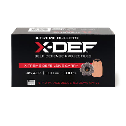 45 200gr HP X-Def Quantity of 100 Diameter: .452