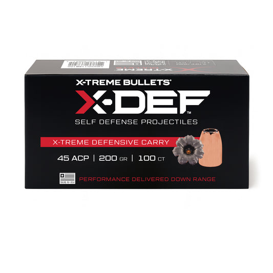 45 200gr HP X-Def Quantity of 100 Diameter: .452